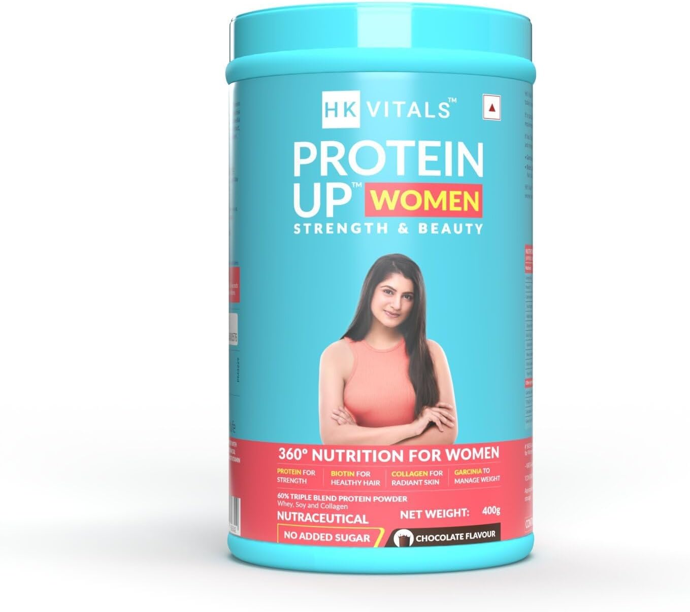LMP HealthKart HK Vitals ProteinUp Mujeres con soja, proteína de suero de leche, colágeno, vitamina C, E y biotina para mayor fuerza y belleza desde