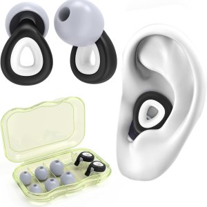 Tapones para los oídos para reducción de ruido, tapones de silicona flexibles reutilizables para dormir, conciertos, motocicletas, aviones y Tapones para los oídos para reducción de ruido, tapones de silicona flexibles reutilizables para dormir, conciertos, motocicletas, aviones y