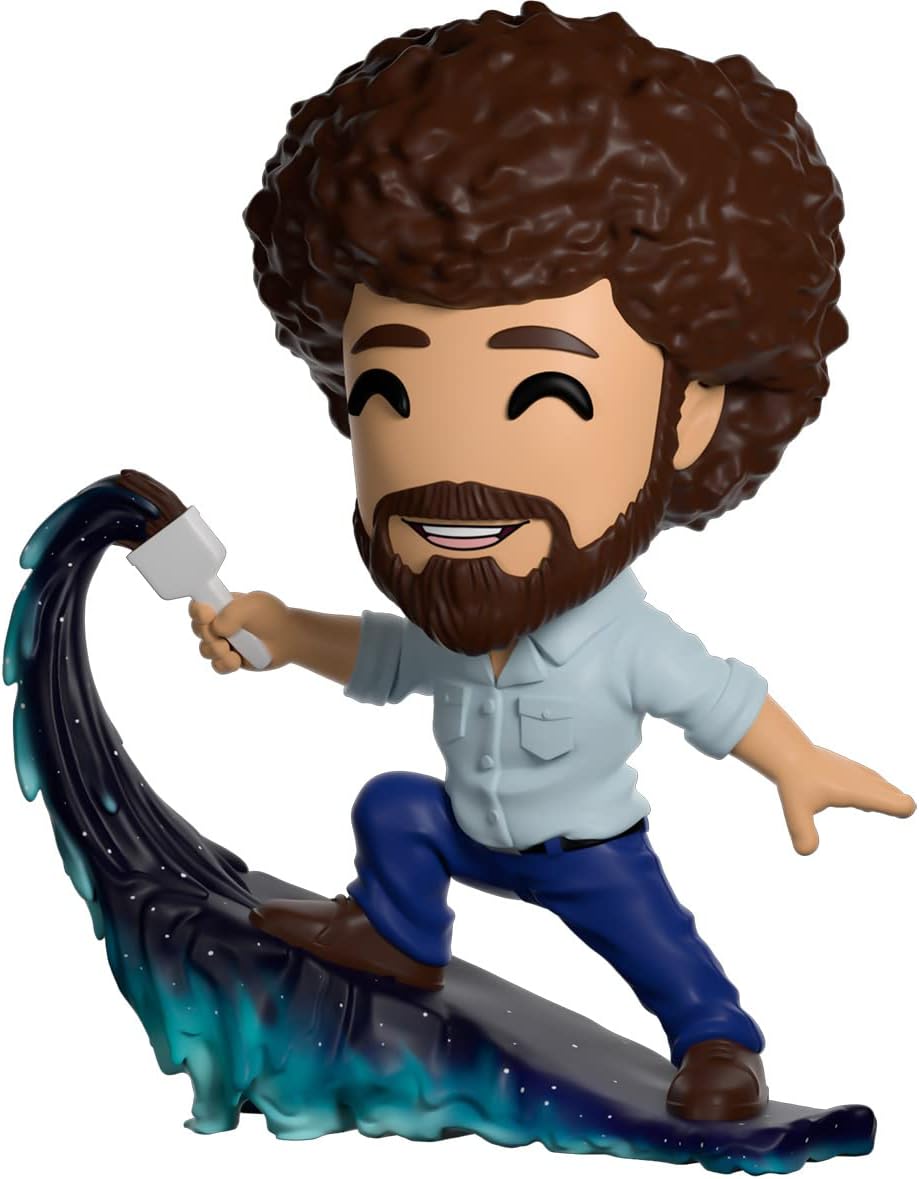 Youtooz Bob Ross Happy Accidents Figura de acción, figura de vinilo de 5 pulgadas – Colección Youtooz Bob Ross