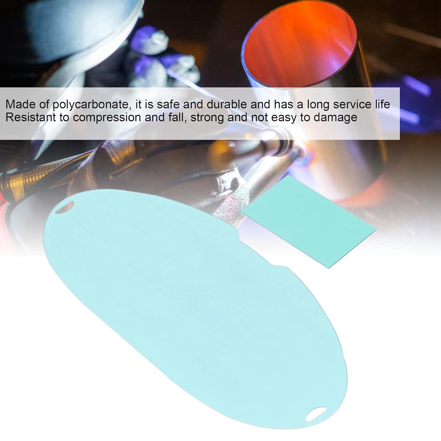 5 lentes de repuesto de pantalla de visión grande, casco de soldadura de repuesto con 3 pantallas exteriores redondas, 2 pantallas interiores para