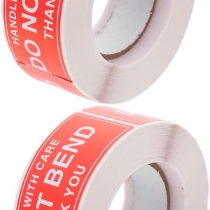 STOBOK 10 rollos de calcomanías frágiles para envío, etiqueta engomada de papel, calcomanías de embalaje No doblar, calcomanías frágiles para envío, STOBOK 10 rollos de calcomanías frágiles para envío, etiqueta engomada de papel, calcomanías de embalaje No doblar, calcomanías frágiles para envío,