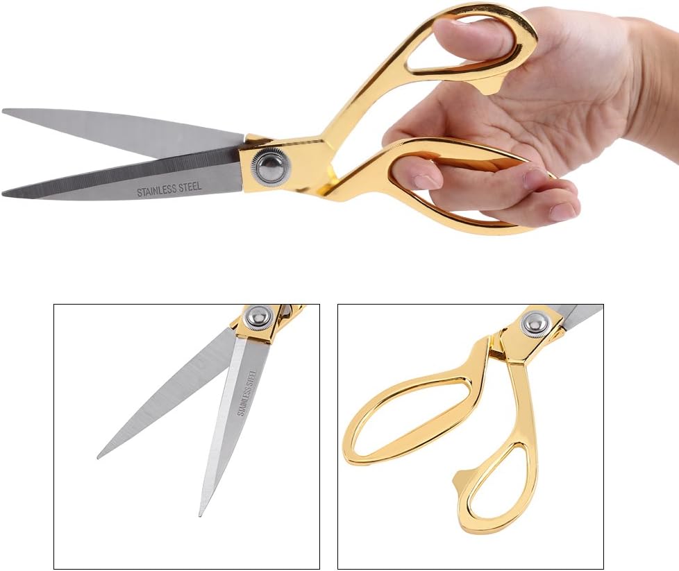 Tijeras de corte de costura, tijeras multiusos, tijeras de tela, tijeras de coser estilo vintage, tijeras de tejer con mango cómodo para coser