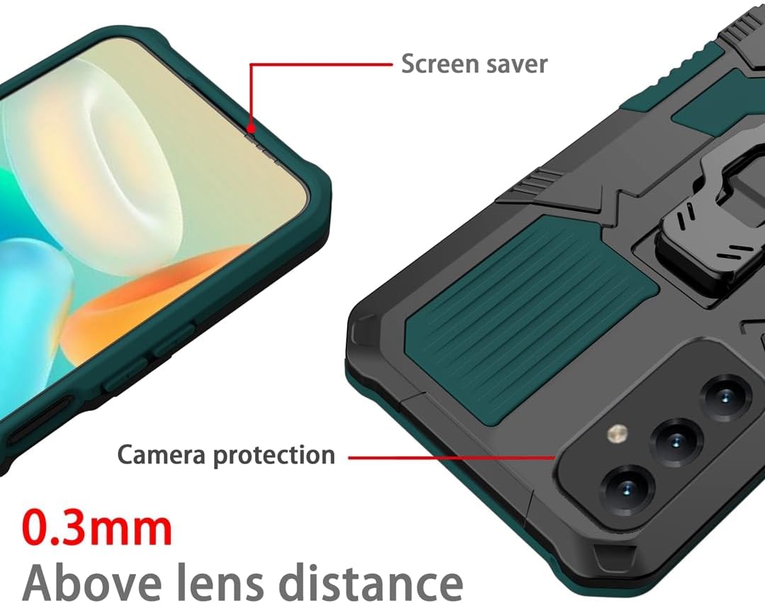 Funda compatible con Samsung Galaxy A32 4G, función atril integrado a prueba de golpes, compatible con Samsung Galaxy A32 4G, funda 2 en 1, color