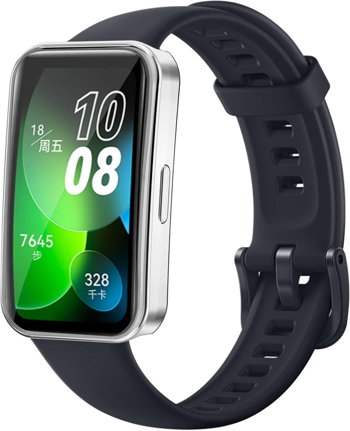 Protector de pantalla compatible con fundas Huawei Band 8 (no para Band 7), fundas para reloj inteligente TenCloud resistentes a los arañazos,
