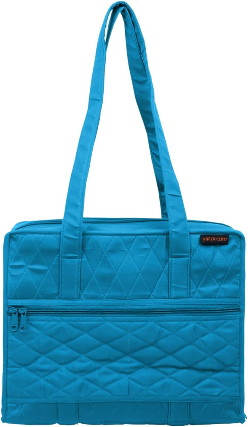 Yazzii Quilter’s – Bolsa para proyectos con 19 bolsillos, organizador de bolsas de almacenamiento portátil, organizador de almacenamiento multiusos