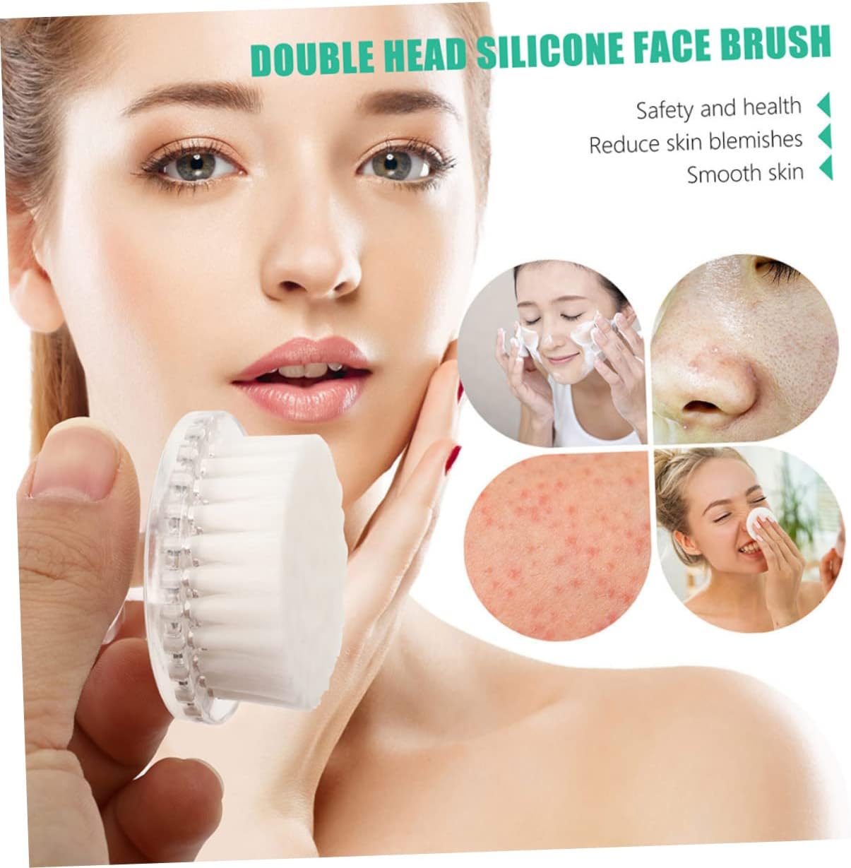 Healeved Cepillo de limpieza facial para mujeres, limpiador facial para mujeres, cepillo facial, limpiador facial, limpiador facial para cepillos
