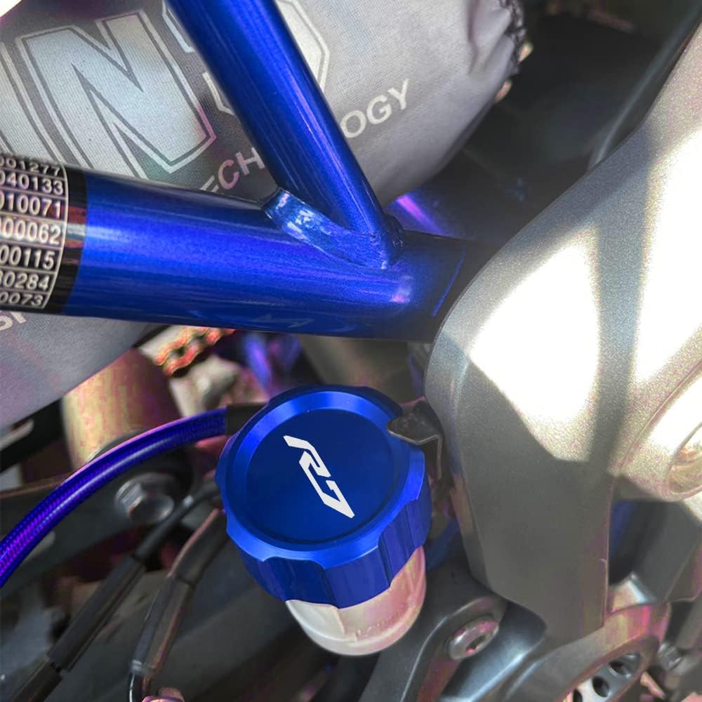 Para YAMAHA YZF R7 YZF-R7 YZFR7 2021 2022 2023 Accesorios de motocicleta Cubierta de depósito de cilindro de aceite de líquido de freno delantero