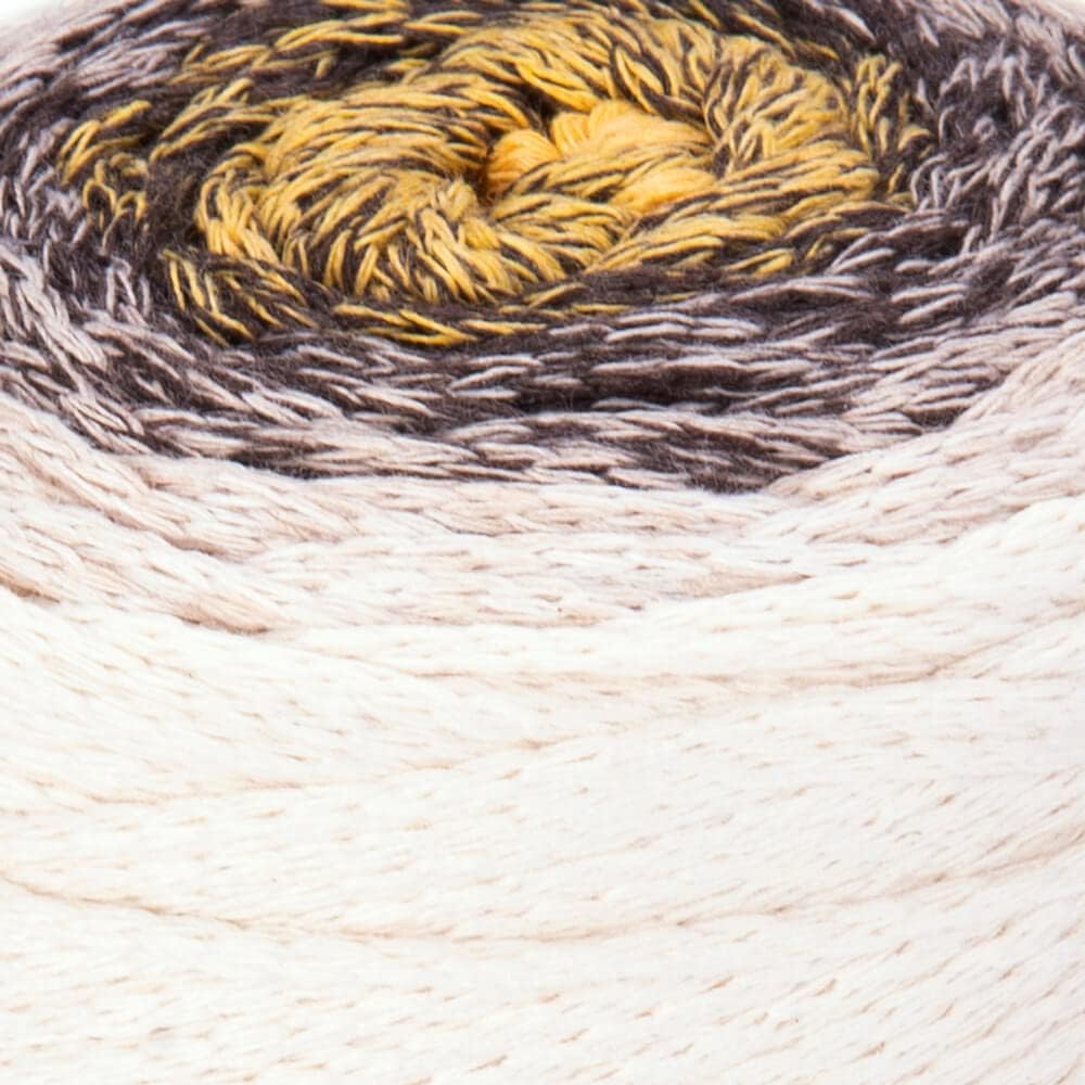 YarnArt – Cuerda de macramé de espectro de algodón para macramé, 8.80 onzas, 246.06 yardas, 80% algodón, macramé multicolor, hilo de macramé