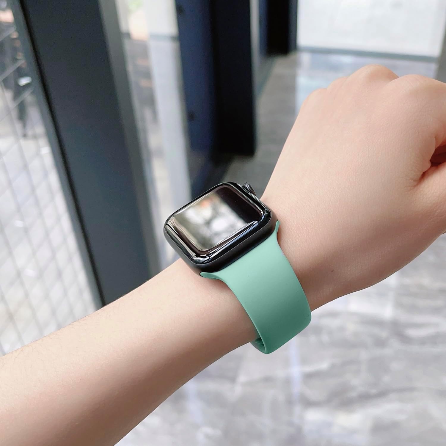 for Apple Watch Band, Silicone Band for Apple Watch Band 38mm 40mm 41mm 42mm 44mm 45mm 49mm, Compatible Apple Watch Series, Ultra, SE, 9876543