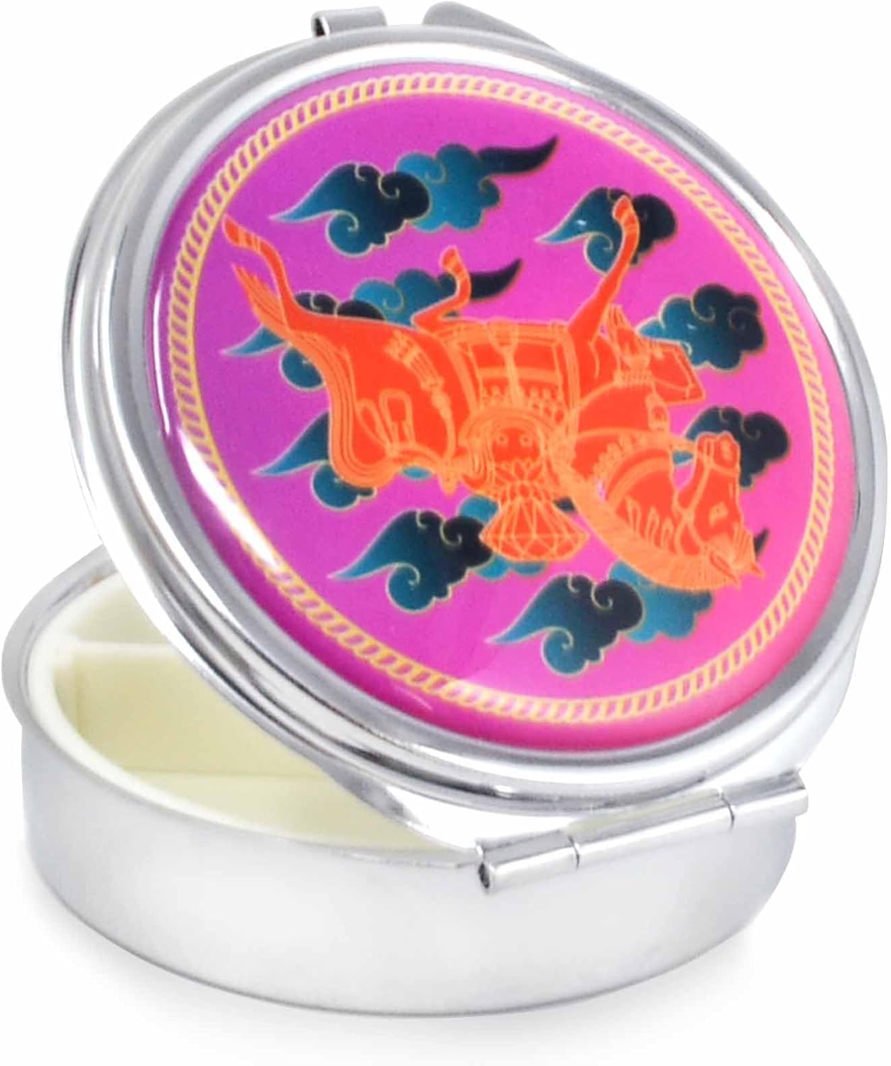 Cajas de píldoras de abundancia de Feng Shui con Windhorse Home Harmony &Balance Paz Riqueza Porsperidad Éxito Buena Suerte Pastilleros W5448