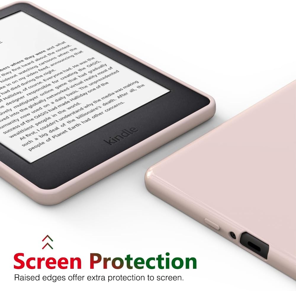 Puxicu – Funda para Kindle de 10 generación 2019 lanzada 6 pulgadas, diseño delgado flexible de TPU mate para tablet Kindle de 10 generación 2019 de