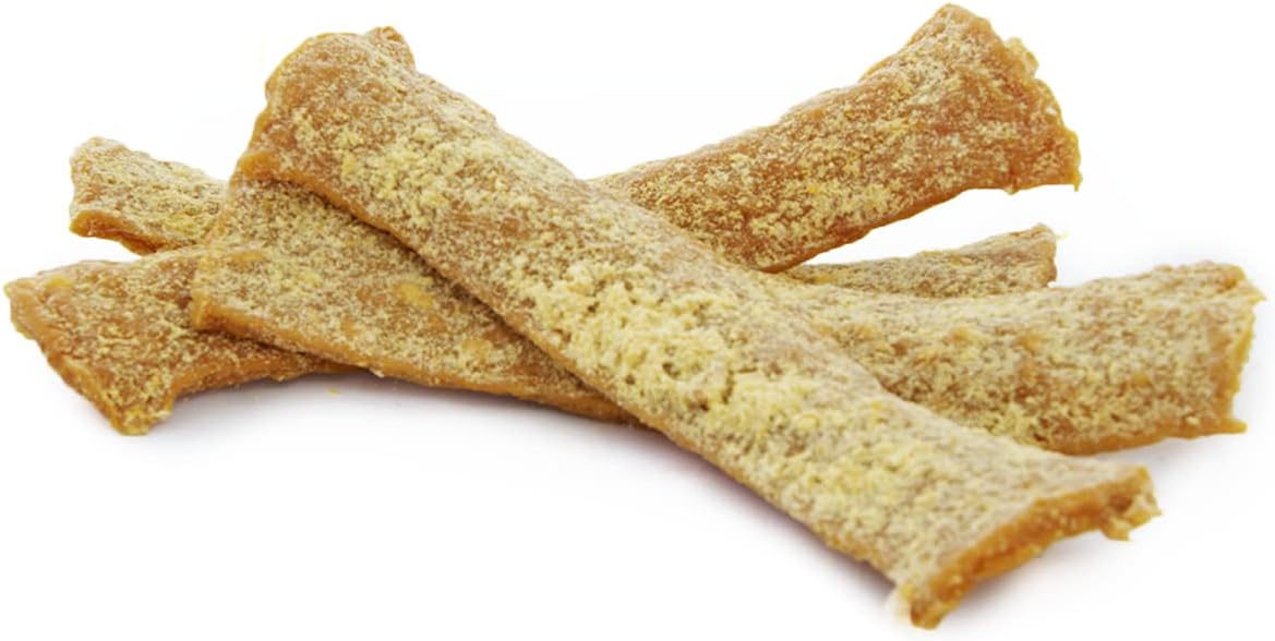 Lucky Premium Treats Lucky Chicken Bars – Golosinas de carne seca para perros con pollo, calabaza y arándanos en barras llenas de sabor, golosinas