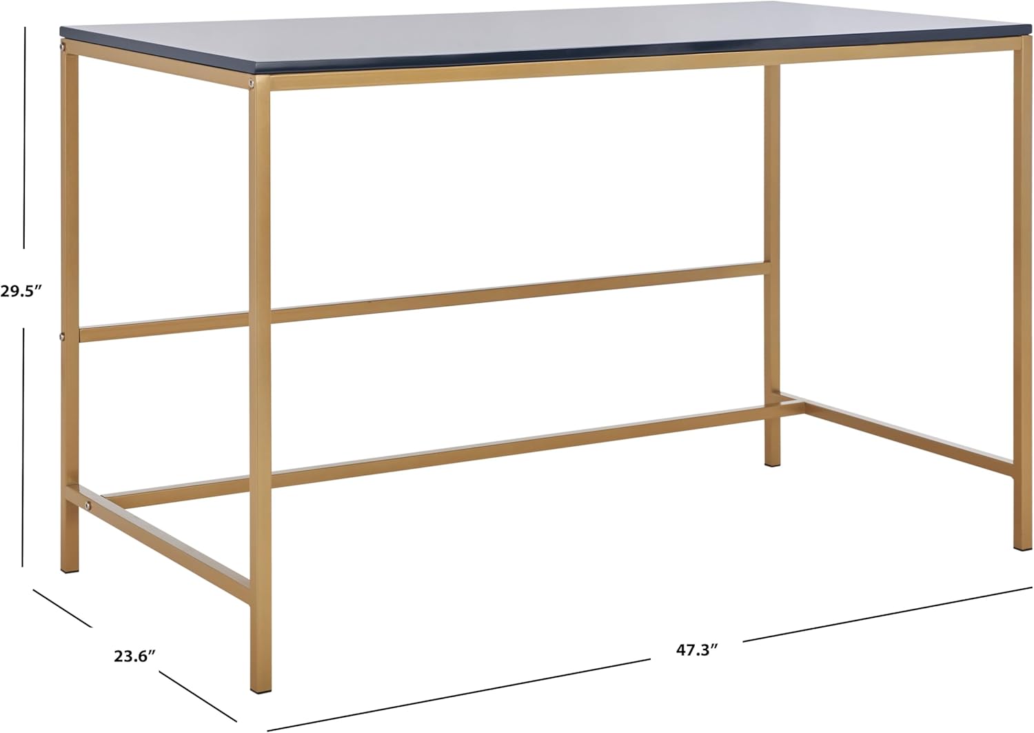 Safavieh Home Collection DSK5800 – Escritorio, azul marinodorado