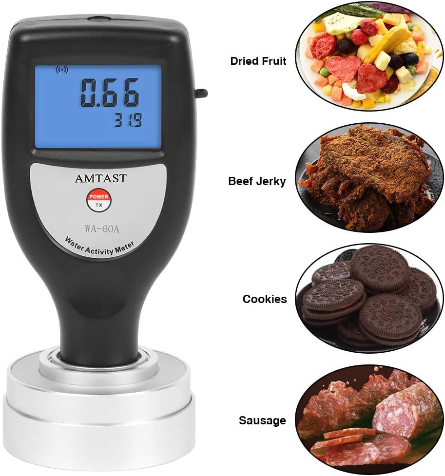 Medidor de actividad acuática Probador inteligente de actividad de agua de alimentos para alimentos Jerky seco grano vegetal, AW Monitor prueba de