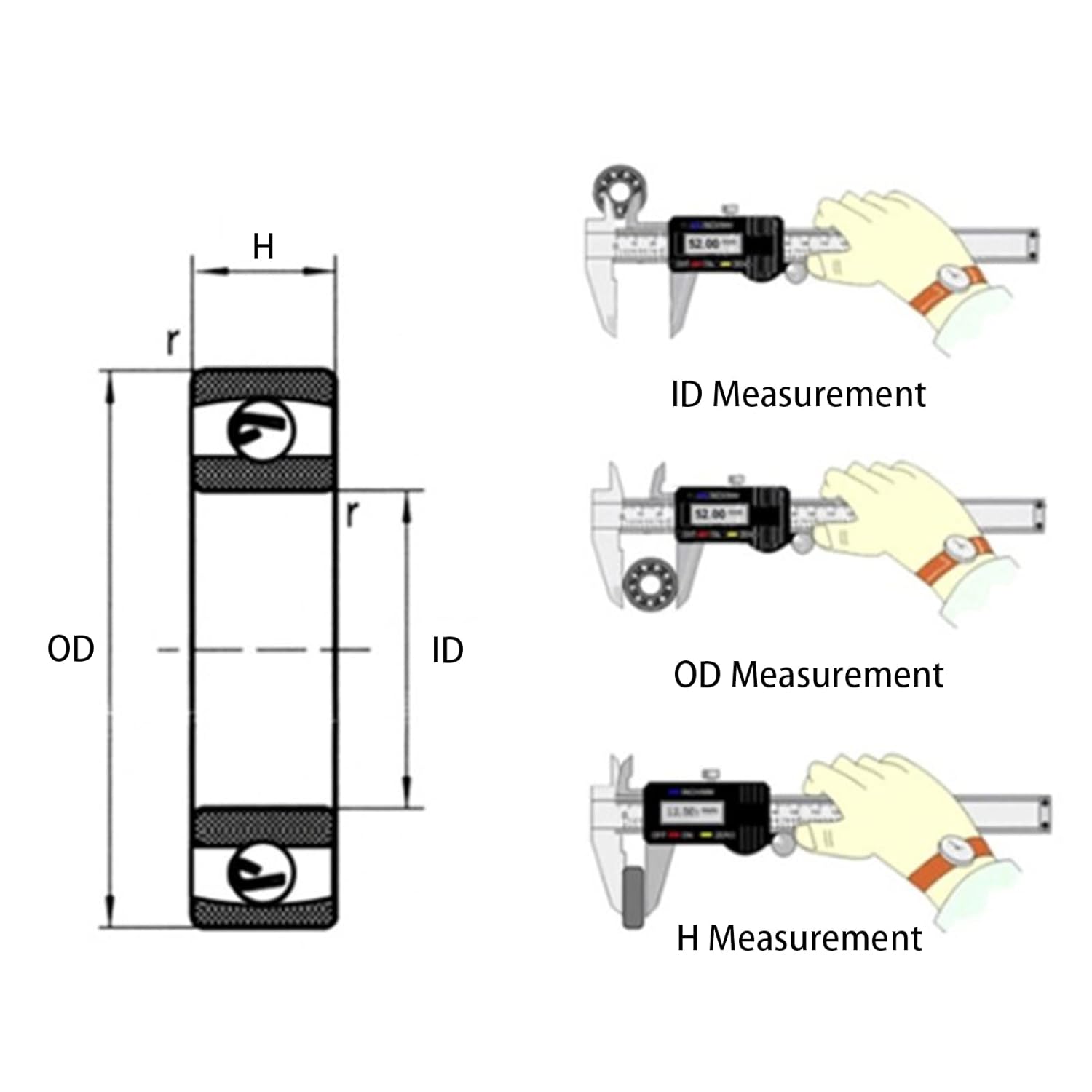 Othmro AXK90120 – Rodamientos axiales de bolas con 2 arandelas, rodamientos de bolas de ranura profunda de 3.54 x 4.72 x 0.24 pulgadas, rodamientos
