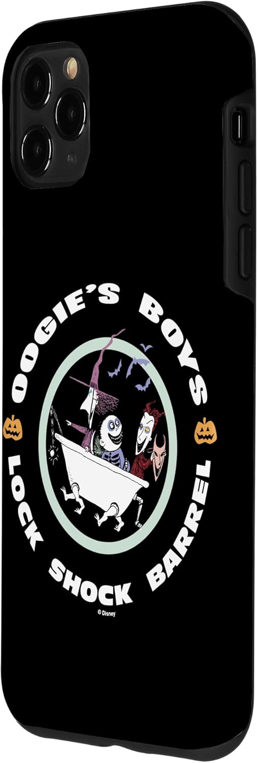 Funda con logotipo de barril de choque para iPhone 11 Pro Max Disney The Nightmare Before Christmas