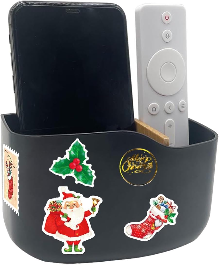 SUNFICON 500 calcomanías de Navidad brillantes para control remoto, 500 unidades, etiquetas adhesivas de Navidad doradas transparentes, rollo de