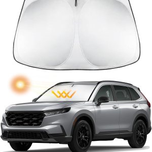 INTGET Parasol para parabrisas delantero para Honda CRV 2024 2023, accesorios para ventana, reflector, pantalla solar, cubierta solar, bloquea los INTGET Parasol para parabrisas delantero para Honda CRV 2024 2023, accesorios para ventana, reflector, pantalla solar, cubierta solar, bloquea los