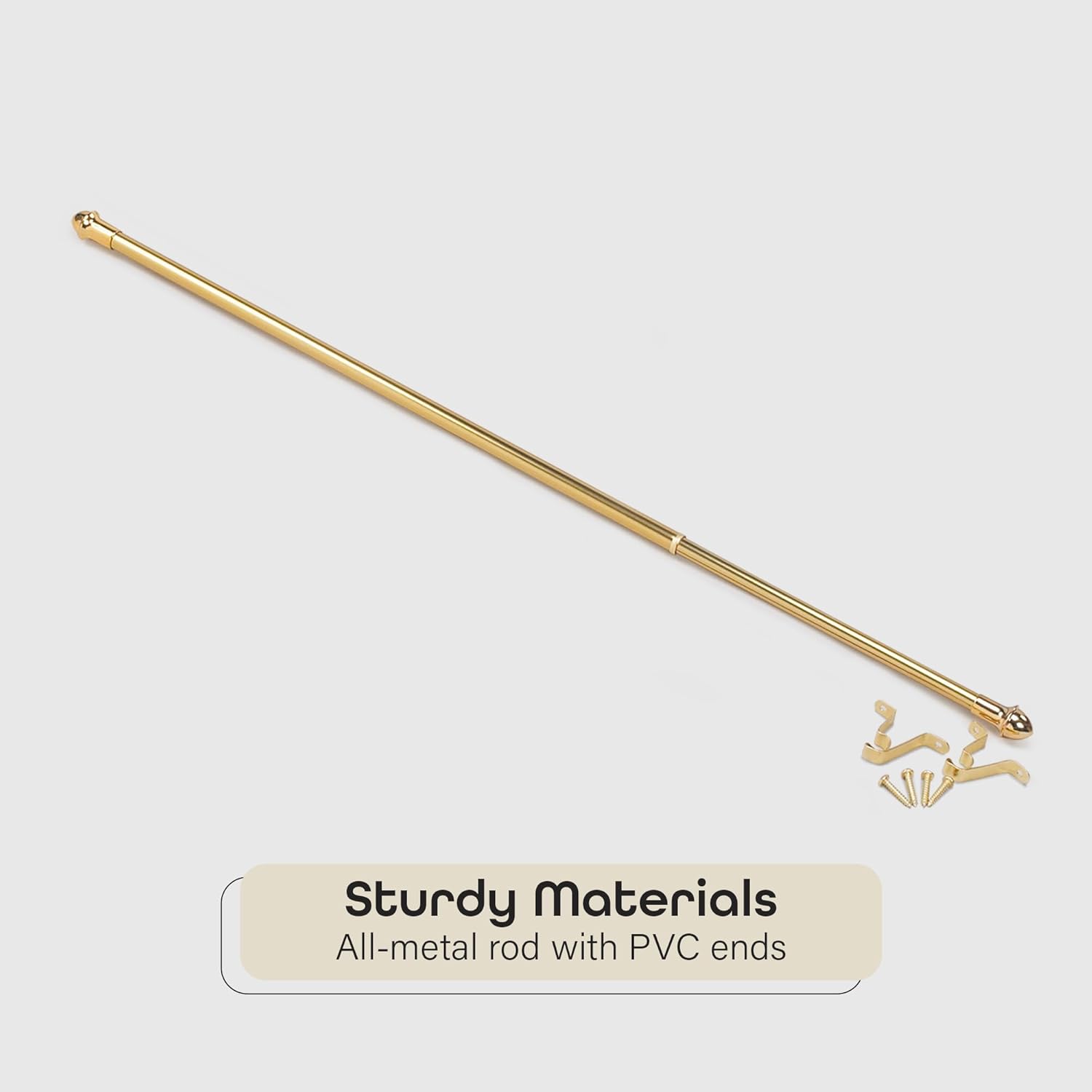 Cafe Rod Gold 48″-86″ pulgadas Extension 716″ pulgadas de diámetro