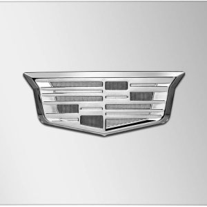 iPick Image para – Logotipo de metal cromado con escudo 3D de Cadillac en placa de acero inoxidable cromado de 12 x 6 pulgadas iPick Image para – Logotipo de metal cromado con escudo 3D de Cadillac en placa de acero inoxidable cromado de 12 x 6 pulgadas