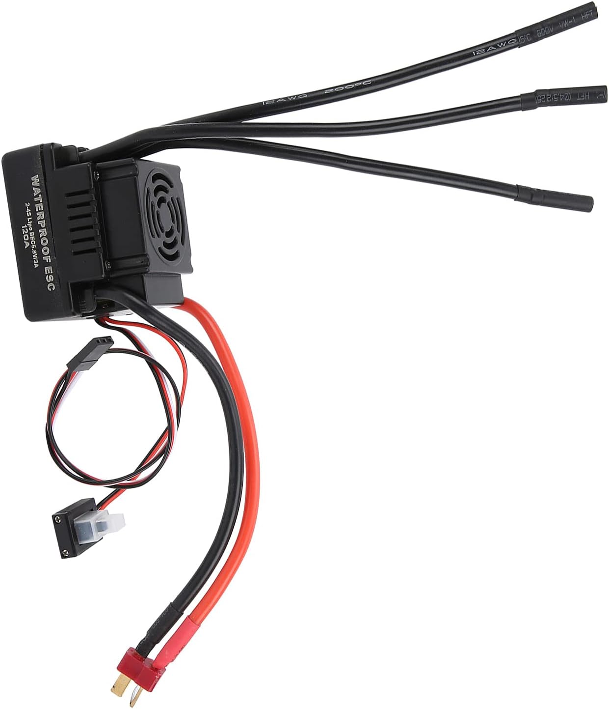 Fydun 120A RC Bl Waterproof Electronic Speed Controller ESC for 18 110 RC Car Model Ornntss