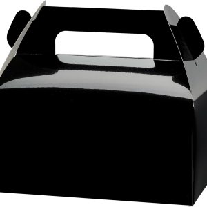 UnicoPak Paquete de 30 cajas de regalo negras a dos aguas, cajas de regalo para niños, para aperitivos, dulces, juguetes, fiesta de cumpleaños, UnicoPak Paquete de 30 cajas de regalo negras a dos aguas, cajas de regalo para niños, para aperitivos, dulces, juguetes, fiesta de cumpleaños,