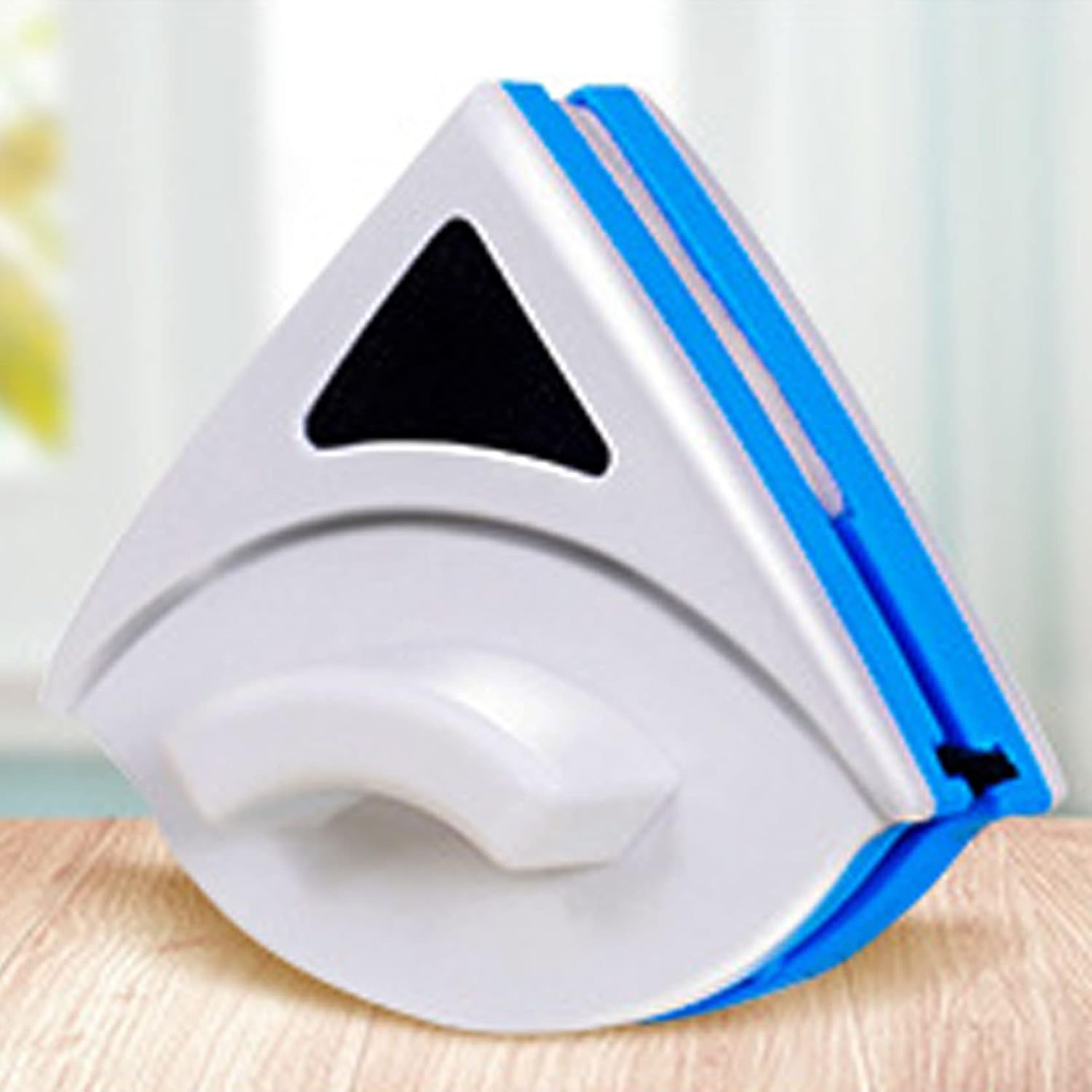 BlueMagnetic – Limpiador de ventanas, diseño de doble cara, cepillo de lavado de limpiaparabrisas para puertas correderas, mamparas de ducha, espejos