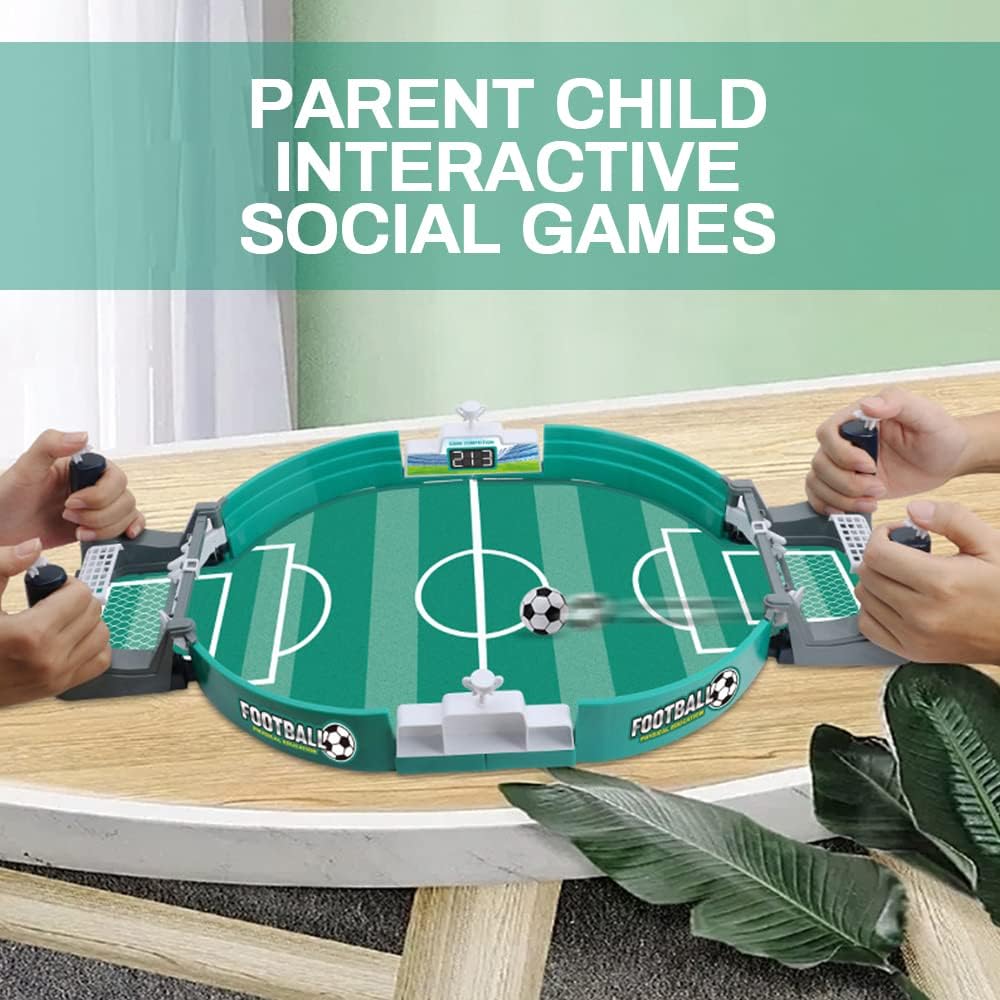 Juego interactivo de mesa de fútbol, mini mesas de futbolín, juego de fútbol de pinball, juego de escritorio interactivo clásico para padres e