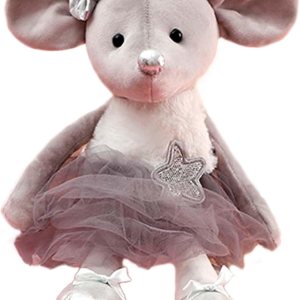 Juguetes de peluche de ratón de peluche, muñecas de bailarina, regalos de recital de ballet para niñas, 15.5 pulgadas (gris) Juguetes de peluche de ratón de peluche, muñecas de bailarina, regalos de recital de ballet para niñas, 15.5 pulgadas (gris)