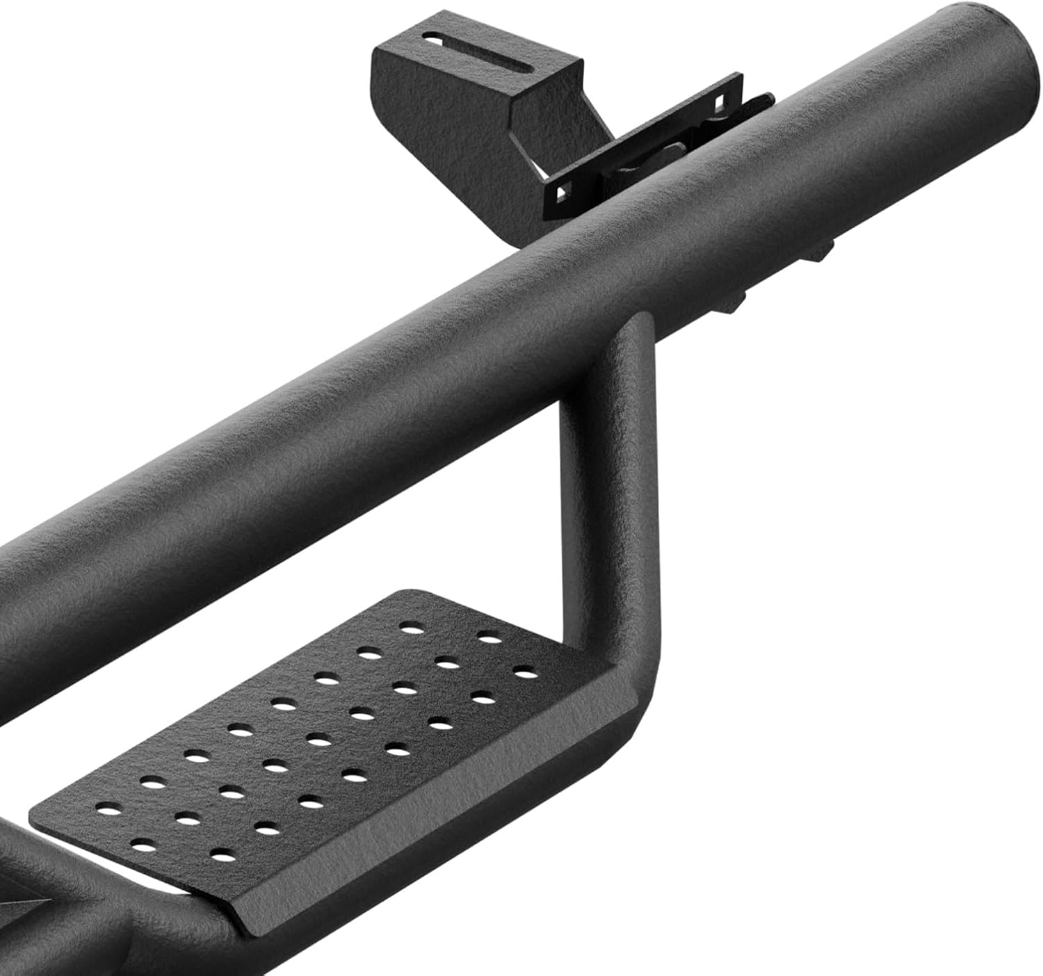 SUORTO – Estribos de dos escaleras laterales compatibles con Jeep Gladiator JT 2020, 2021, 2022, 2023, 2024, 4 puertas, barras Nerf de acero