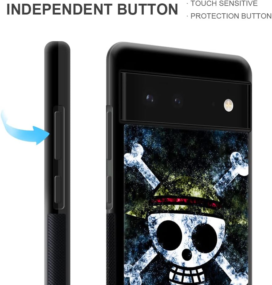 Funda para Google Pixel 7, diseño de huesos con sombrero retro para Google Pixel 7, diseño a prueba de golpes, antideslizante, para Google Pixel 7