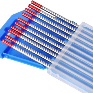 Juego de 10 varillas de soldadura de arco de argón para soldadura de arco de tungsteno para soldadura de hierro inoxidable WT20 varillas de Juego de 10 varillas de soldadura de arco de argón para soldadura de arco de tungsteno para soldadura de hierro inoxidable WT20 varillas de