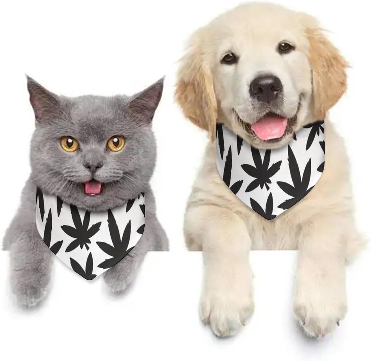 Bandana triangular para perros y cachorros, bufanda triangular con hebilla ajustable para perros pequeños y medianos, cachorros y gatos, bufanda