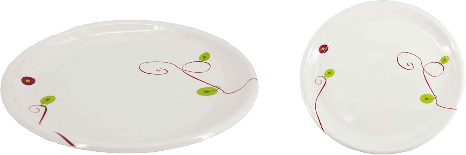 UNIWARE Plato llano redondo, 11″, 100% melamina, blanco
