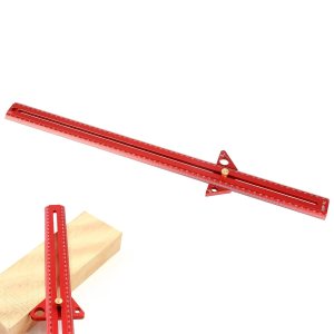 Regla de pista en T para carpintería de 21.7 pulgadas, regla de ángulo de medición de madera deslizante suave, regla multifuncional portátil con Regla de pista en T para carpintería de 21.7 pulgadas, regla de ángulo de medición de madera deslizante suave, regla multifuncional portátil con
