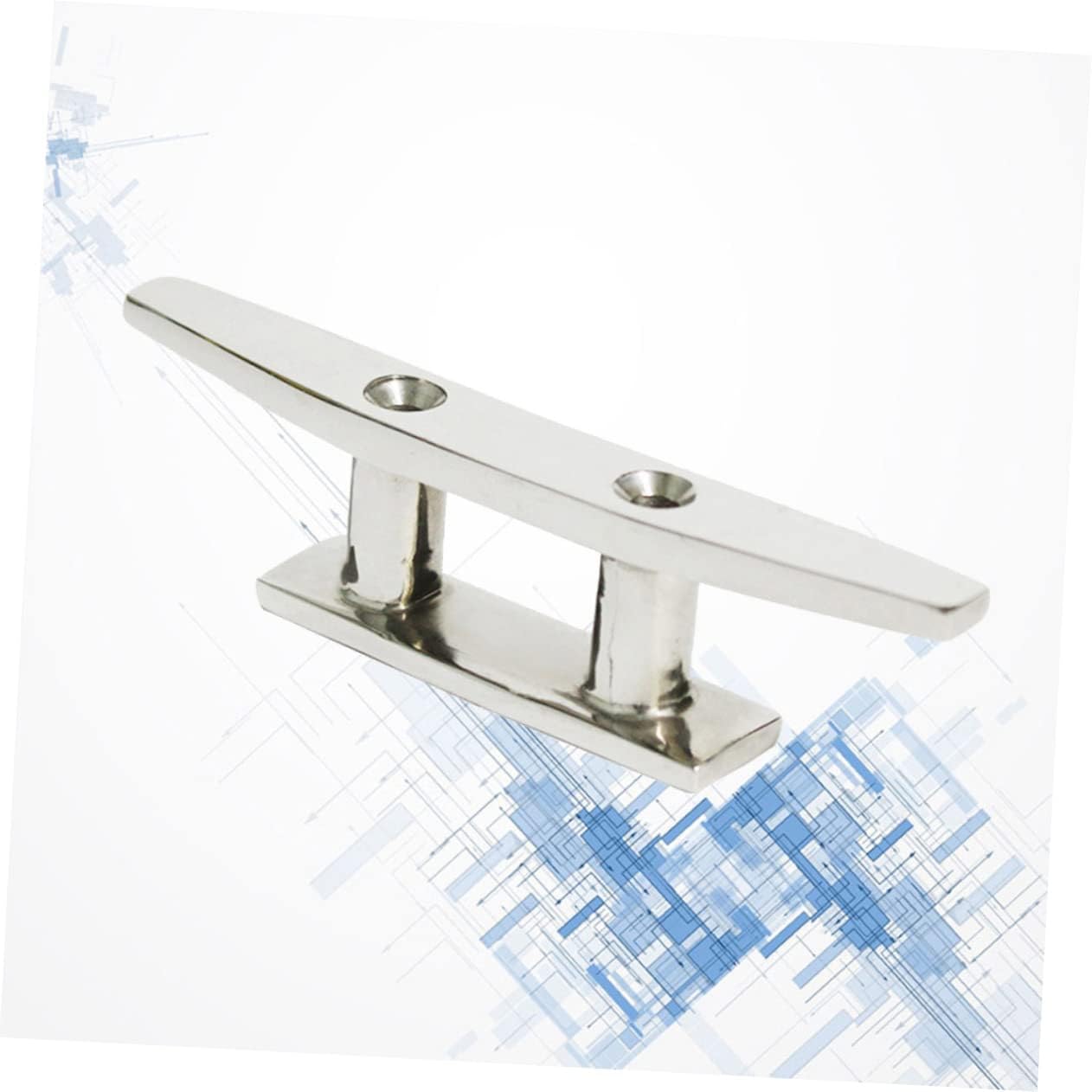 Mikikit 5 tacos de barco Accesorios de barco de acero inoxidable marino Base abierta de acero inoxidable Tabla de clip de metal Accesorios de