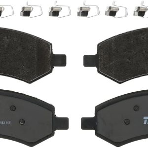 TRW Pro TRM1084 Juego de pastillas de freno de disco para Ram 1500 2011-2018, frontal y otras aplicaciones TRW Pro TRM1084 Juego de pastillas de freno de disco para Ram 1500 2011-2018, frontal y otras aplicaciones