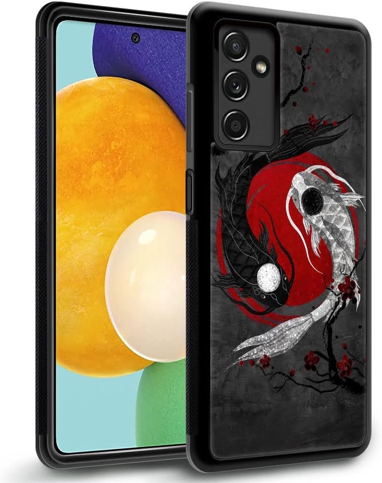 DJSOK Funda compatible con Samsung Galaxy A14 5G, diseño de pez Koi japonés para niñas y hombres, patrón de protección contra caídas con funda de