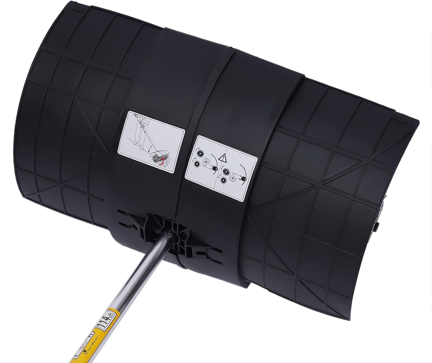 Barredora de mano a gas, 52 CC de 2 tiempos con cepillo de limpieza de escoba de nieve, herramientas de limpieza de barrido de potencia de motor de