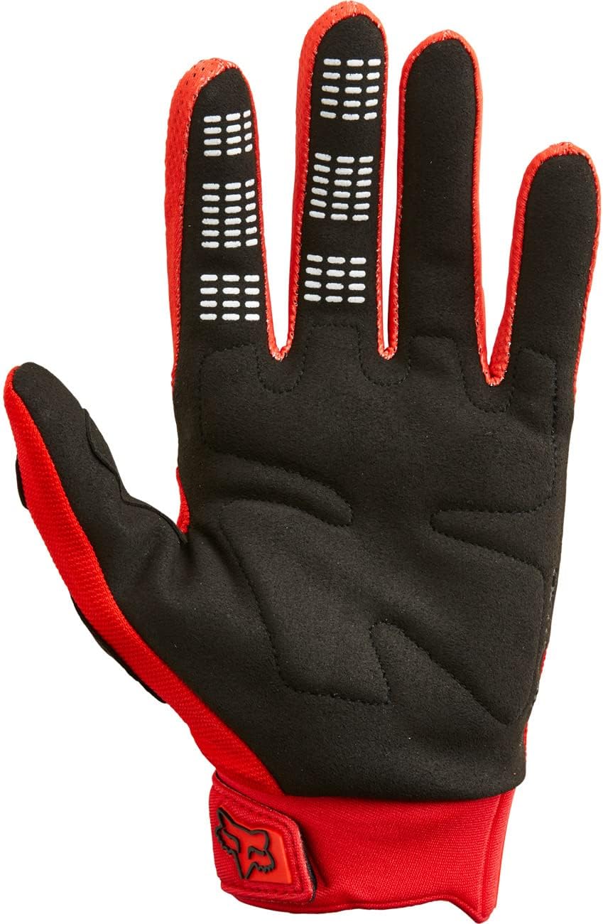 Fox Racing Dirtpaw Guantes de motocross, color rojo fluorescente, L, para hombre