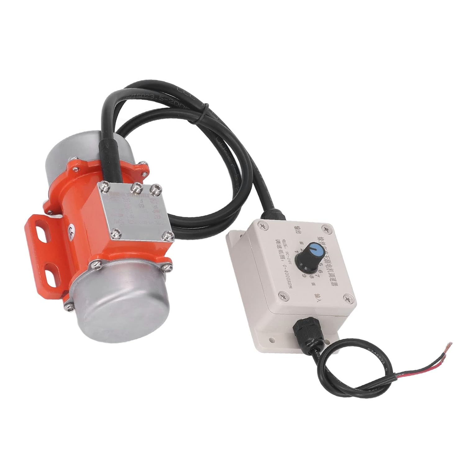 Hilitand Motor de vibración DC fuerza excitante pequeño motor eléctrico con controlador de velocidad sin escobillas 30W 4000RPM DC 12V 2.1A