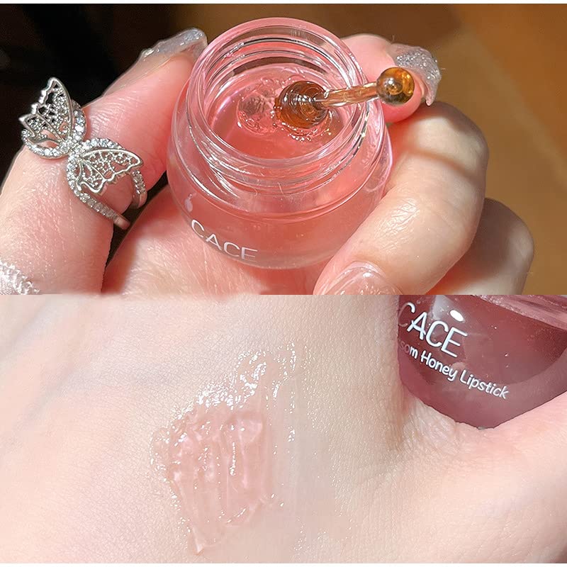 Sakura – 2 botellas de bálsamo labial para reparar la humedad profunda y las líneas de los labios, rico en vitamina E y extracto de flor de cerezo
