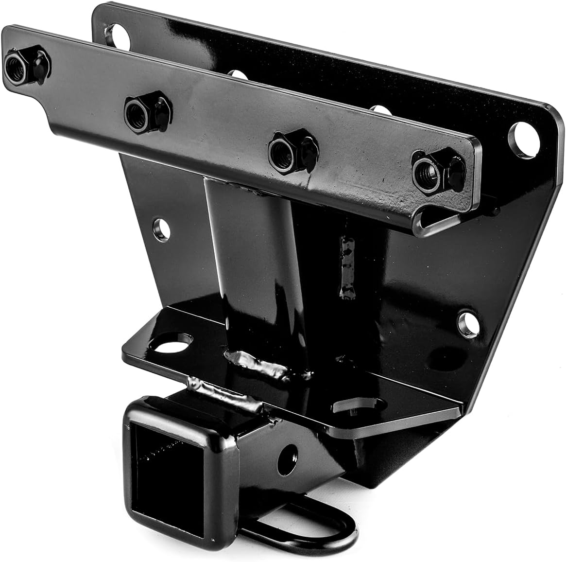 WeiSen Receptor de enganche de remolque trasero de 2 pulgadas clase 3 compatible con Jeep Grand Cherokee WK 2005-2010, negro (sin incluir SRT8)