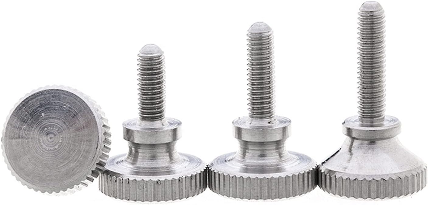 ZWQASP QJSMGZS Tornillos de bloqueo de pared DIN464 GB834, M2, M2.5, M3, M4, cabeza moleteada de Acero inoxidable, tornillo de pulgar, apretado a