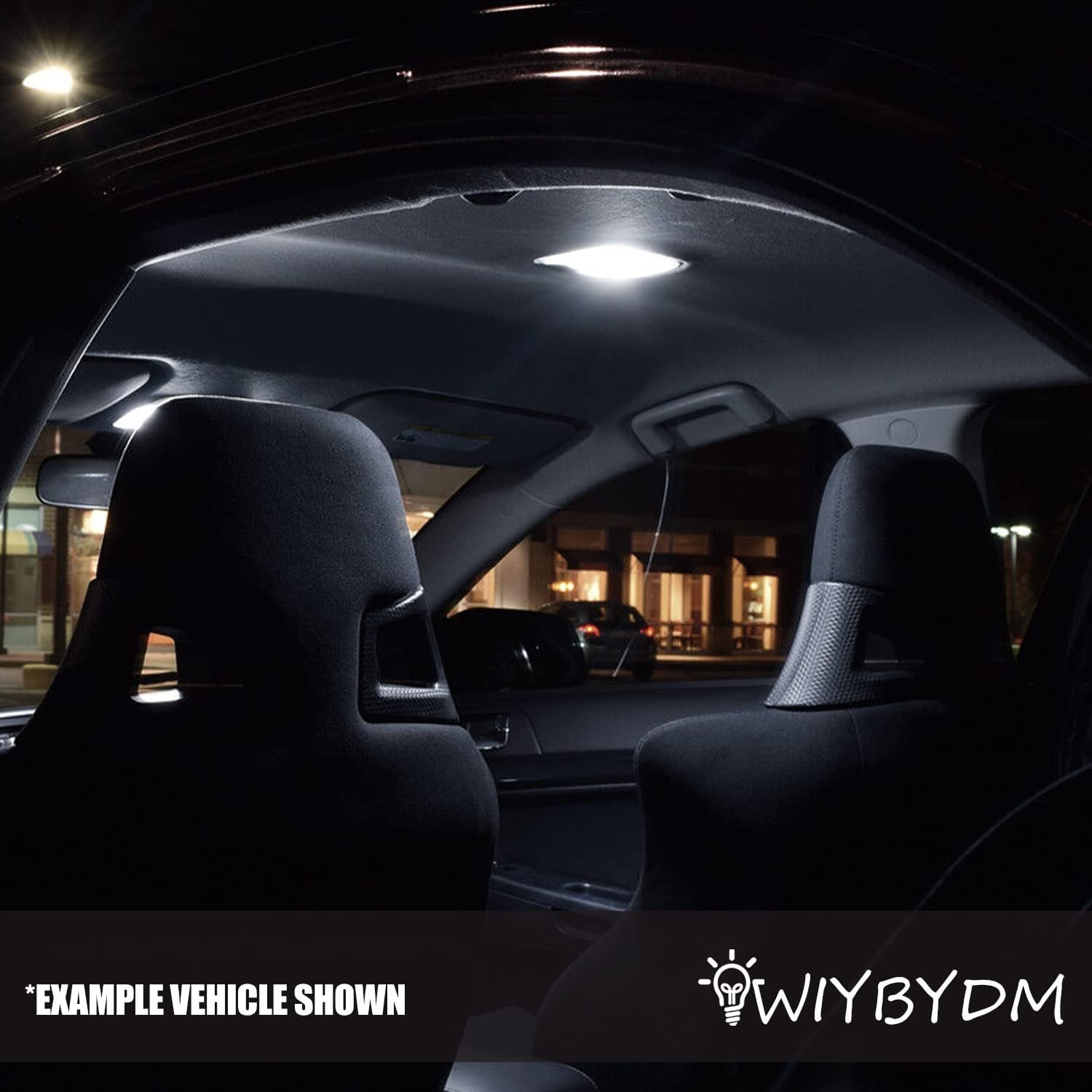 WIYBYDM Kit de luces LED para interiores para Hyundai KonaKona N 2017 2018 2019 2020 2021 2022 superbrillantes 6000K mapa cúpula de matrícula luces