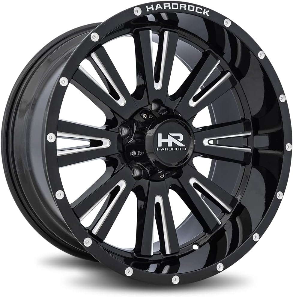 Rueda y llanta Hardrock Spine XPosed Gloss Black Milled 5×127 ET-44 24×12
