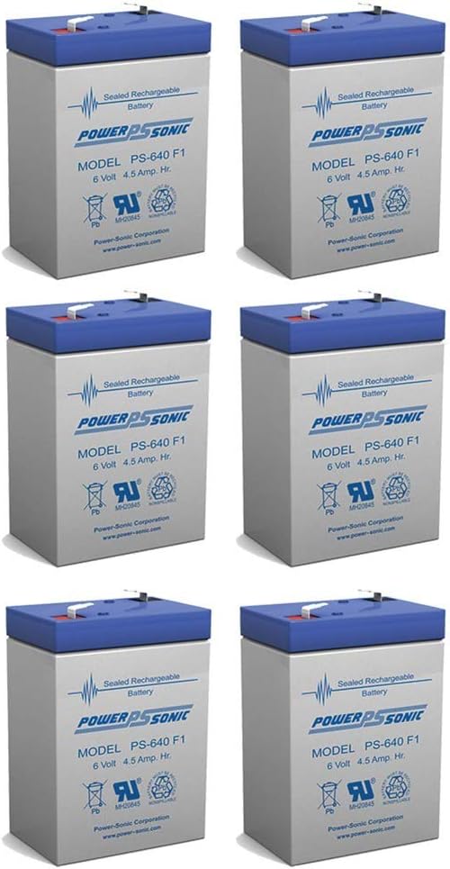 Power Sonic 6V 4.5AH SLA Replacement Battery for Peg Perego IAKB0509-6 Pack