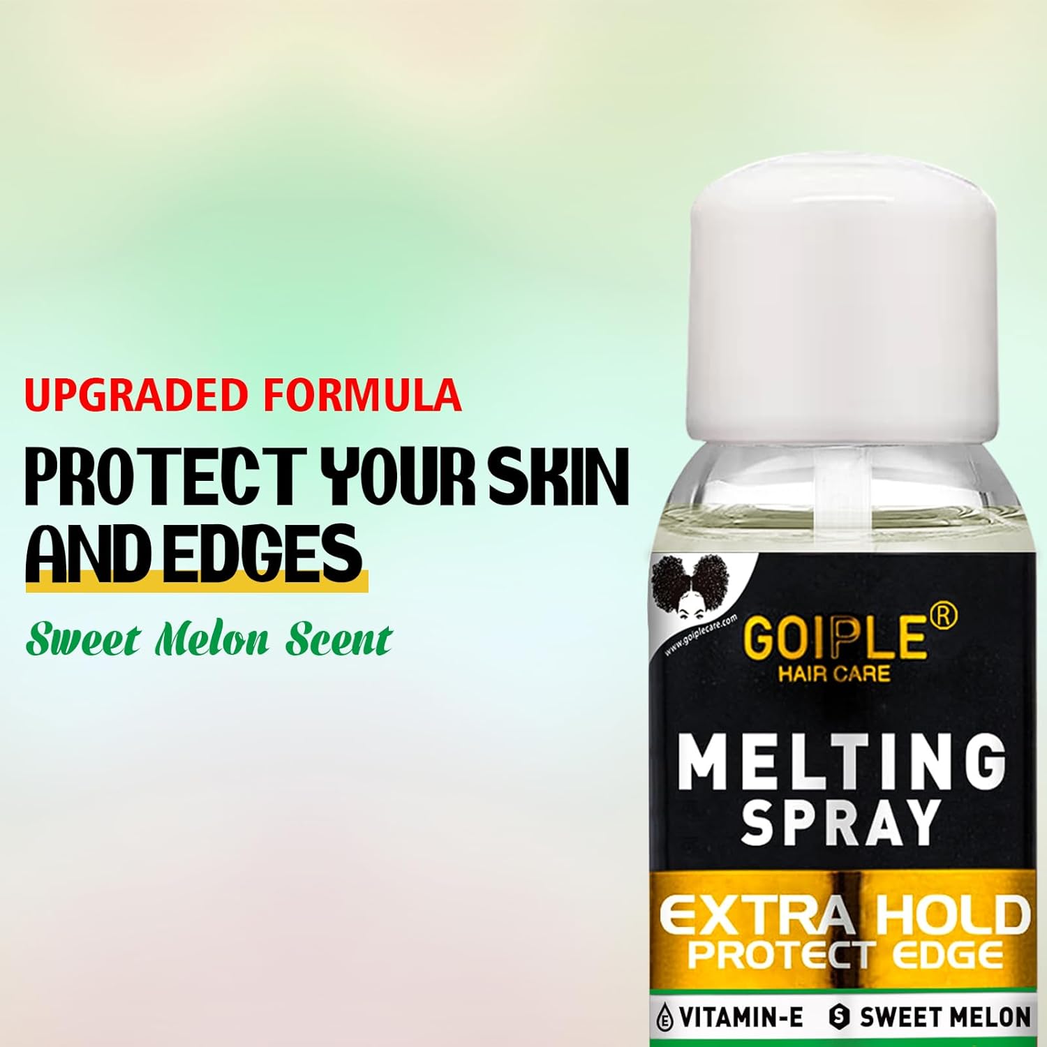3.4 onzas líquidas de encaje de fusión y sujeción en aerosol adhesivo para el cabello sin pegamento para pelucas, spray adhesivo de fusión de encaje