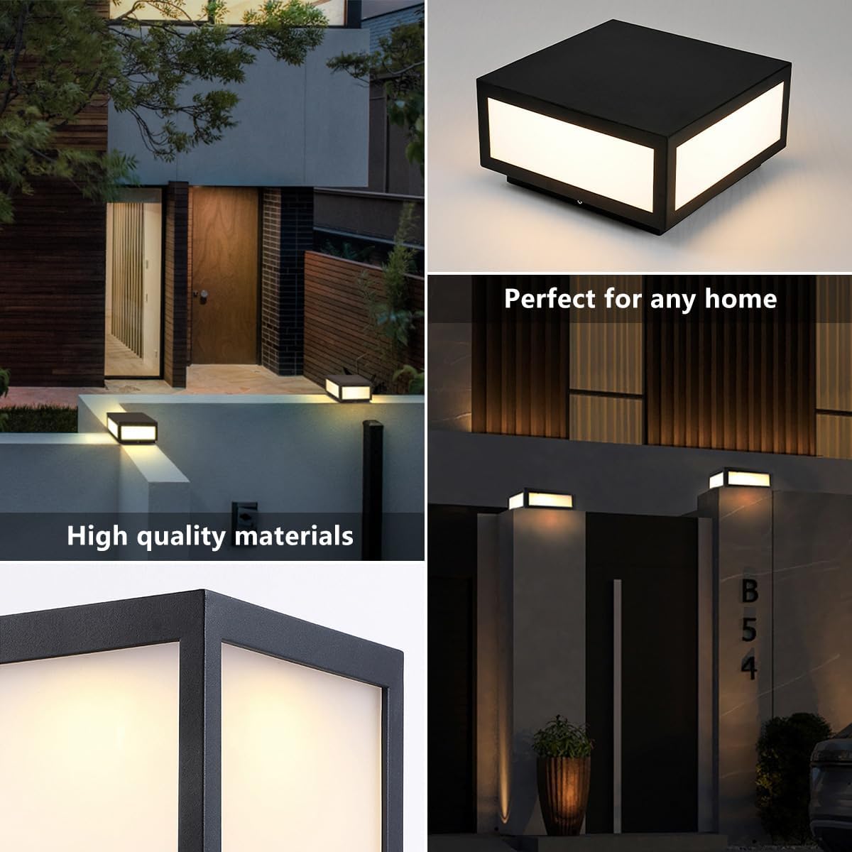 Luz de pilar de poste para exteriores, IP65, impermeable, de aluminio, moderna, de lujo, regulable, 15 W, luces de columna LED, iluminación urbana