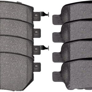 AutoShack – Juego de 8 pastillas de freno de cerámica delanteras y traseras, repuesto para Nissan Murano 2003-2007 2009-2011 2004-2008 Maxima AutoShack – Juego de 8 pastillas de freno de cerámica delanteras y traseras, repuesto para Nissan Murano 2003-2007 2009-2011 2004-2008 Maxima